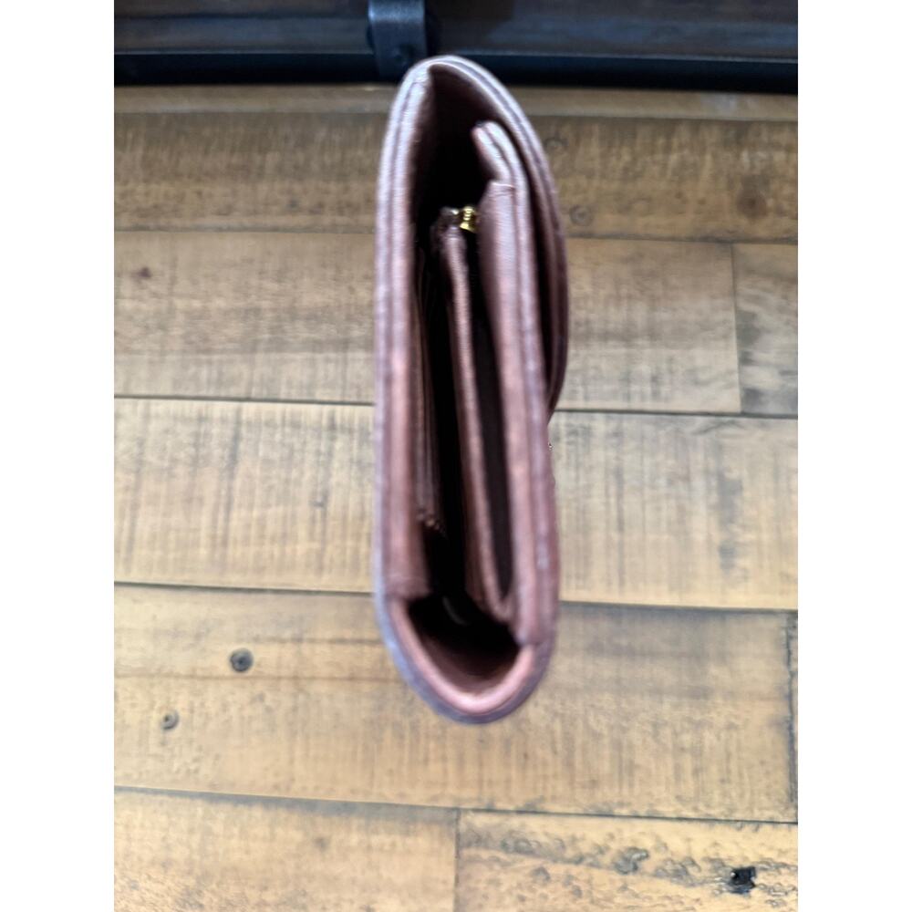 LOUIS VUITTON Mahina Portefeuille Amelia Long Wallet Dark Brown - Picture 8 of 16